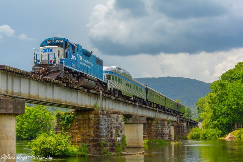 The Hiwassee River Rail Adventure offers passengers scenic views of the Hiwassee River, waterfalls, wildlife, mountains and the ruins of historic settlements. (Photo credit: Jason Wright Photography)