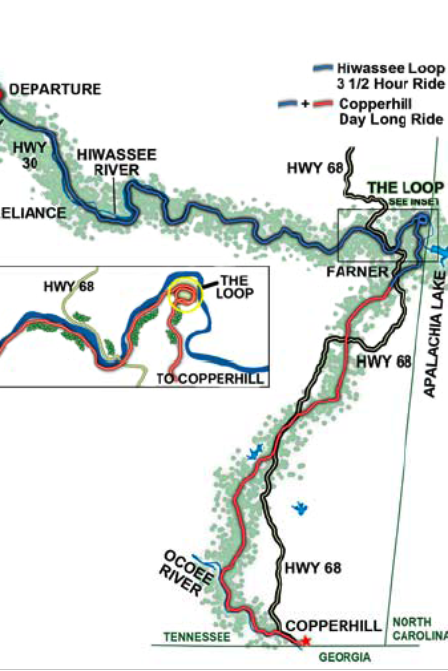 Passengers can relax aboard a historic train and enjoy scenic views of the Hiwassee River Gorge in Southeast Tennessee. (Image: Tennessee Overhill Heritage Association)